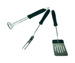 Grill Mark Stainless Steel Blue Grill Tool Set 3 Pc