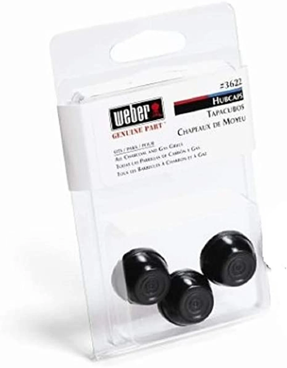 Weber 987101 Kettle Hub Caps (push Nuts 3pk) 1 Weber 987101 Kettle Hub Caps (push Nuts 3pk)