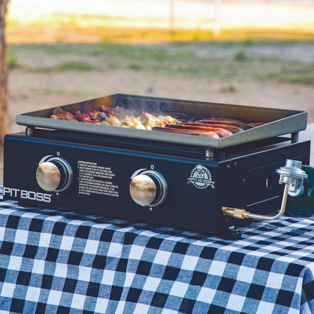 Pit Boss PB336GS 2 Burner Liquid Propane Outdoor Griddle Black 2 Pit Boss PB336GS 2 Burner Liquid Propane Outdoor Griddle Black - Image 2