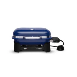 Weber Lumin Compact Electric Grill Deep Ocean Blue