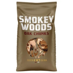 Smokey Woods All Natural Oak Wood Smoking Chunks 350 Cu In