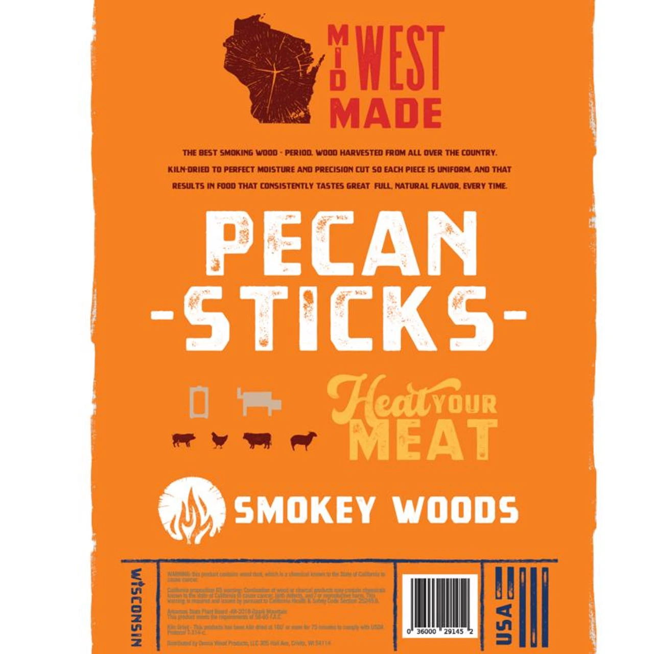 Smokey Woods All Natural Pecan Cooking Logs 1 Cu Ft 2 Smokey Woods All Natural Pecan Cooking Logs 1 Cu Ft - Image 2