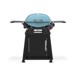 Weber Q 2800N+ W/Cart 2 Burner Liquid Propane Grill Sky Blue