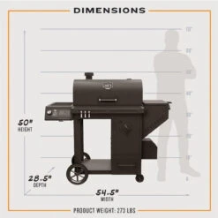 Oklahoma Joe's Charcoal & Wood Traditional Smoker -Weber Shop 8093530 A V9.eps High 51813.1720363726