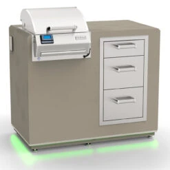 Fire Magic ID251-D-44SM Electric Grill Island Bundle With Triple Drawers