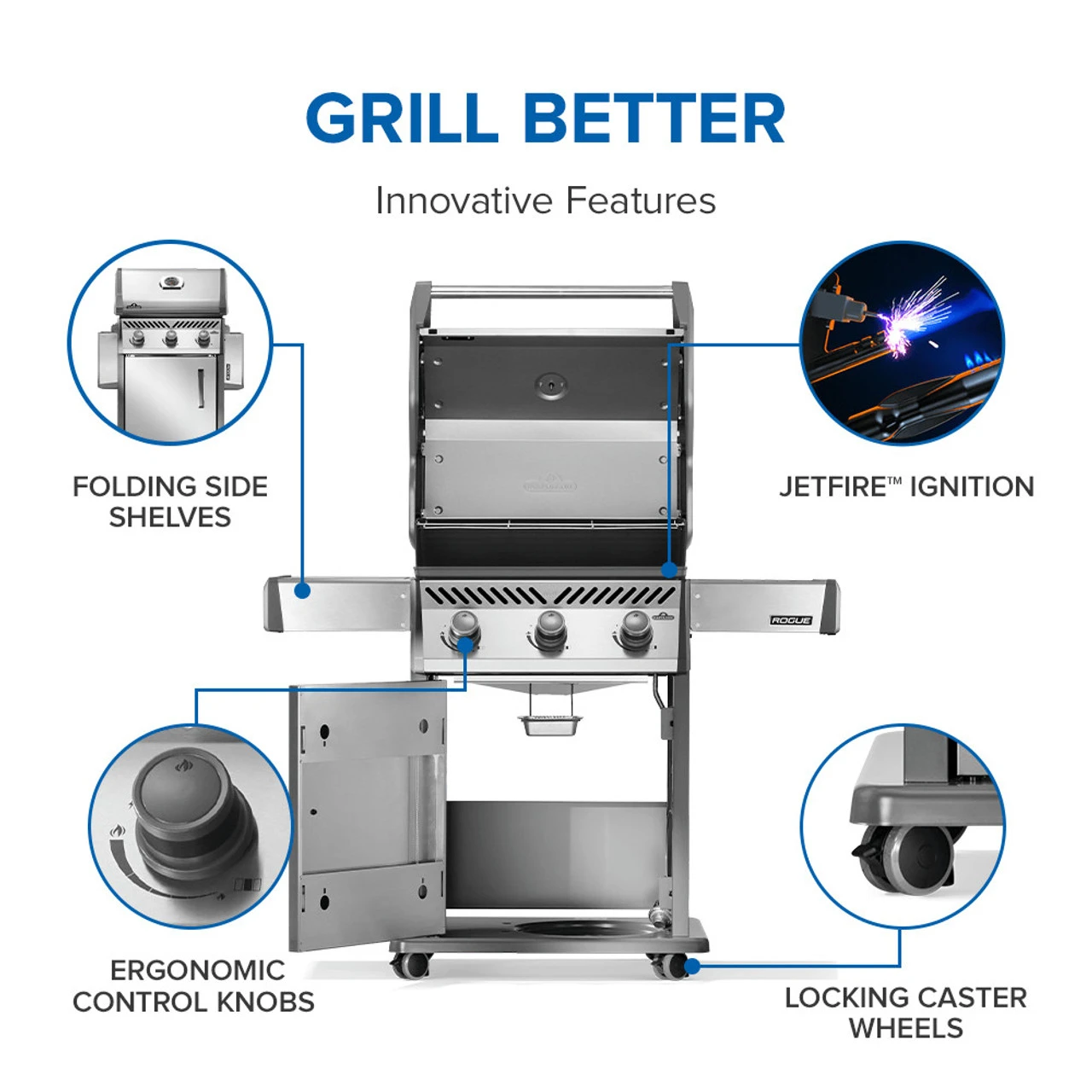 Napoleon R425SS-2 Rogue 425 Gas Grill 7 Napoleon R425SS-2 Rogue 425 Gas Grill - Image 7