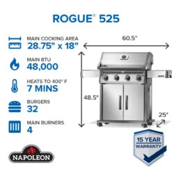 Napoleon R525SS-2 Rogue 525 Gas Grill -Weber Shop R525PSS 2 Web Gallery 01 EN Set 16 Rogue 525 01 81763.1755722267