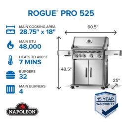 Napoleon RP525SIBSS-2 Rogue PRO 525 SIB With Infrared Side Burner -Weber Shop RP525SIBPSS 2 Web Gallery 01 EN Set 12 Rogue Pro 525 SIB 01 49764.1755645080
