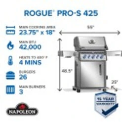 Napoleon Rogue PRO-S 425 RSIB With Infrared Side And Rear Burner 13 Napoleon Rogue PRO-S 425 RSIB With Infrared Side And Rear Burner -Weber Shop RPS425RSIBPSS 2 Web Gallery 12 EN Set 8 Rogue Pro S 425 RSIB 01 1 48763.1749044688