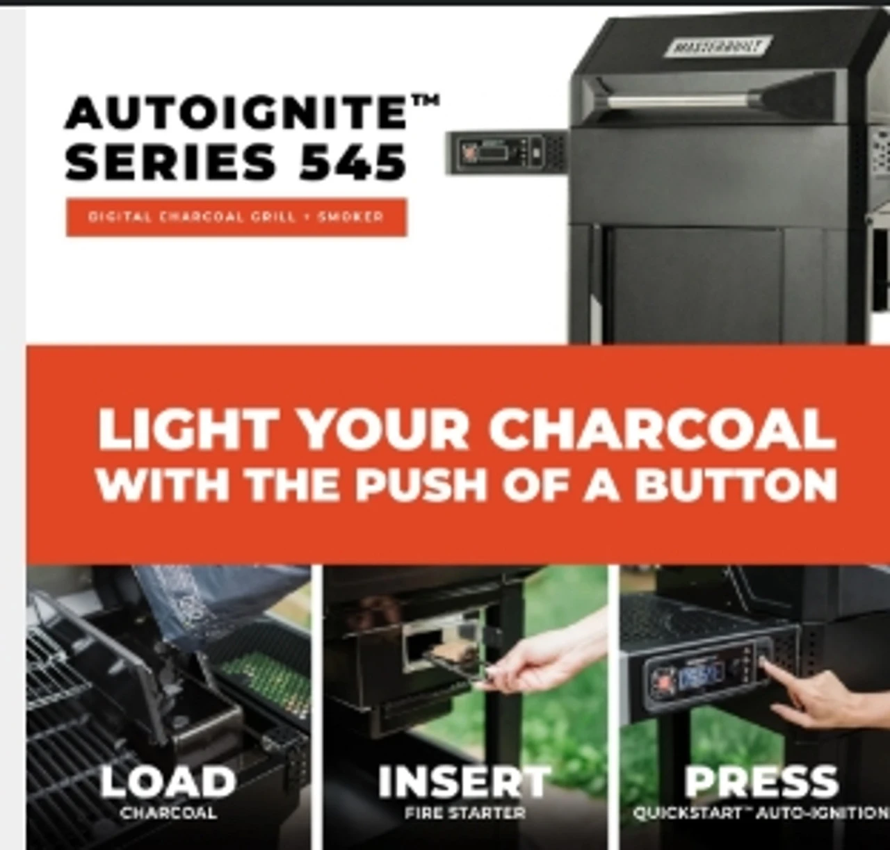 Masterbuilt MB20041124 AutoIgnite Series 545 Digital Charcoal Grill And Smoker 7 Masterbuilt MB20041124 AutoIgnite Series 545 Digital Charcoal Grill And Smoker - Image 7