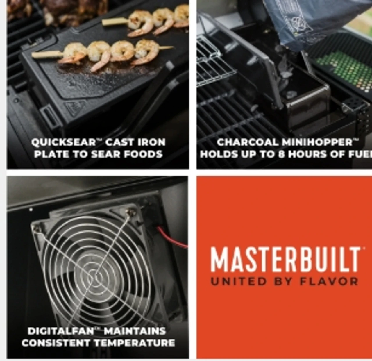 Masterbuilt MB20041124 AutoIgnite Series 545 Digital Charcoal Grill And Smoker 4 Masterbuilt MB20041124 AutoIgnite Series 545 Digital Charcoal Grill And Smoker - Image 4