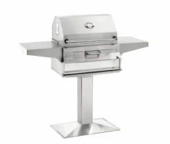 Fire Magic 22-SC01C-P6 Charcoal Patio Post-Mount Grill With Smoker Hood