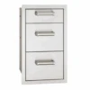 Fire Magic 53803SC Flush Mounted Triple Storage Drawers With Soft Close System