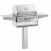 Fire Magic 22-SC01C-G6 Charcoal In Ground Post Mount Grill With Smoker Hood