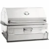 Fire Magic 14-SC01C-A Charcoal Slide-In Barbecue Grill With Smoker Hood
